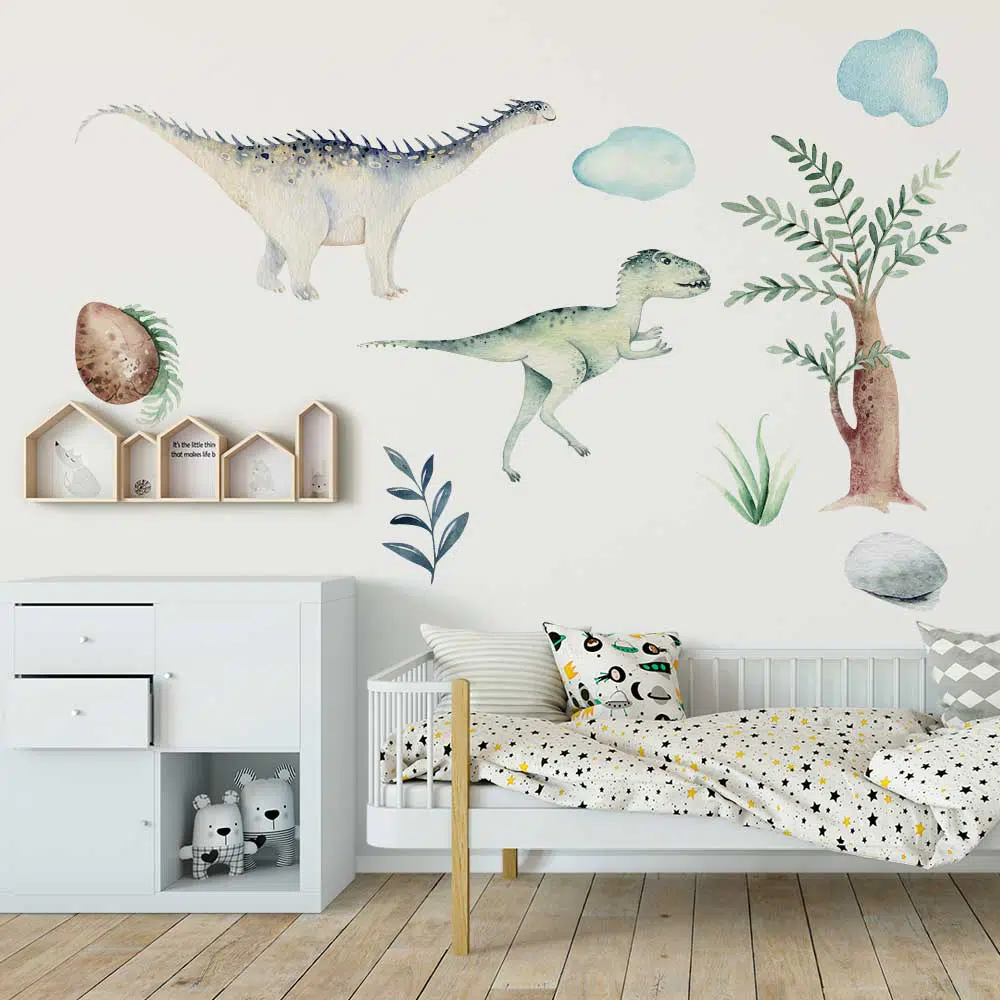 Zestaw naklejek z dinozaurami dla chłopca