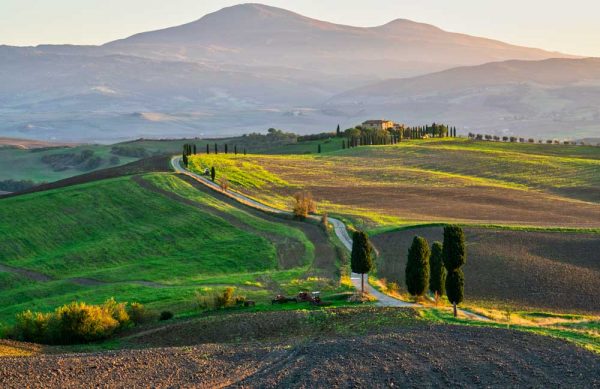 Obraz wzgórza w Toskanii