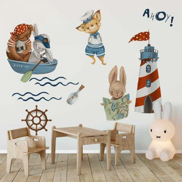 Naklejki marynarskie dla dziecka