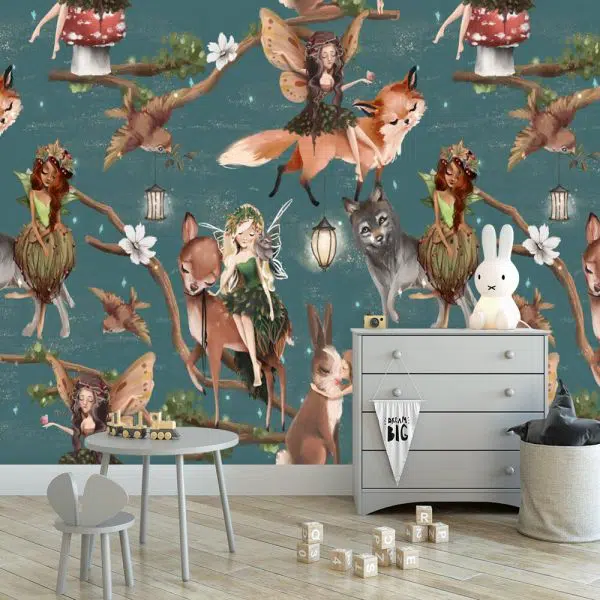 Foto-tapeta dla dzieci z Leśnymi Elfami