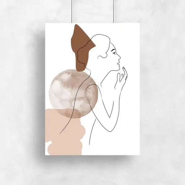 Plakat kobieca postać