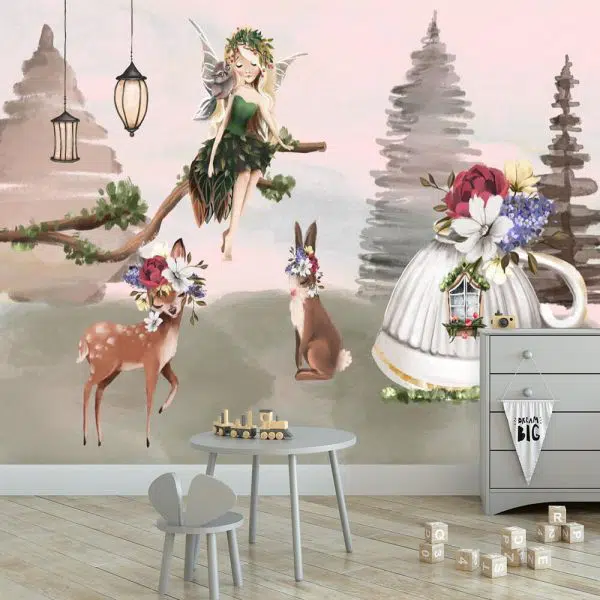 Fototapeta dla dziewczynki - Leśna nimfa