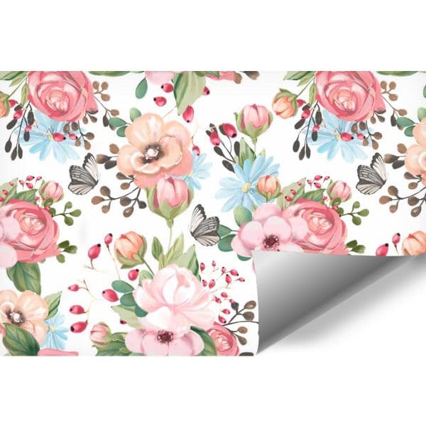 Kolorowe kwiaty - Fototapeta dla dzieci