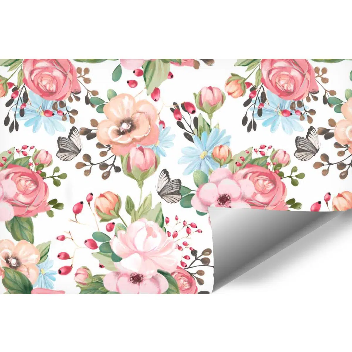 Kolorowe kwiaty - Fototapeta dla dzieci