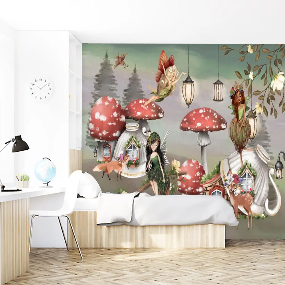 Wróżkowy zagajnik - fototapeta dla dzieci