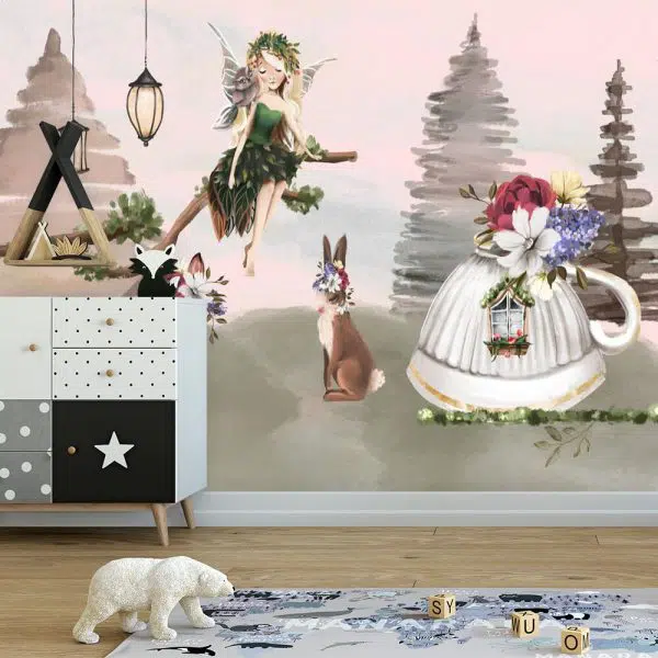 Fototapeta dziewczęca - Leśna nimfa