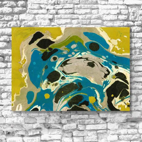 Niebieska abstrakcja - Obraz do salonu