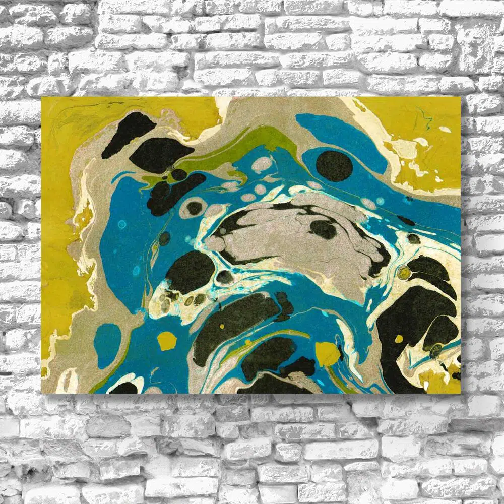 Niebieska abstrakcja - Obraz do salonu