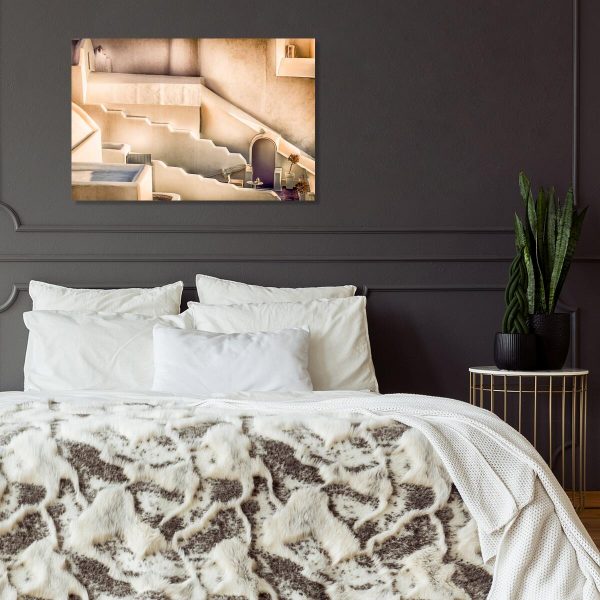 Obraz z uliczką na Santorini do dekoracji salonu