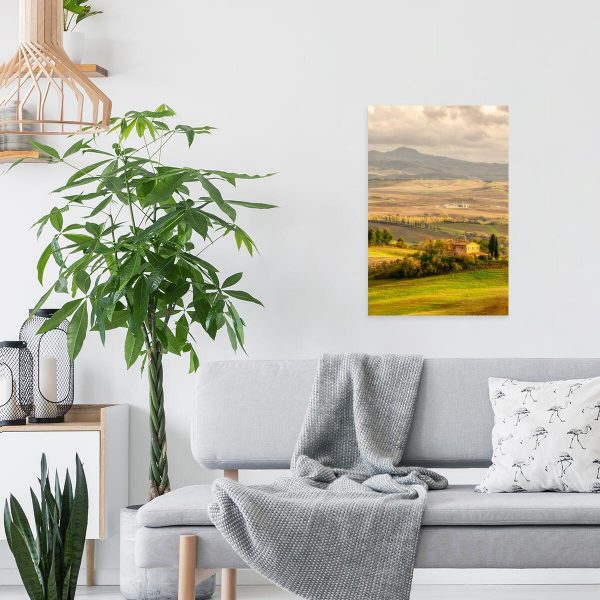 Obraz widok na toskańskie pola