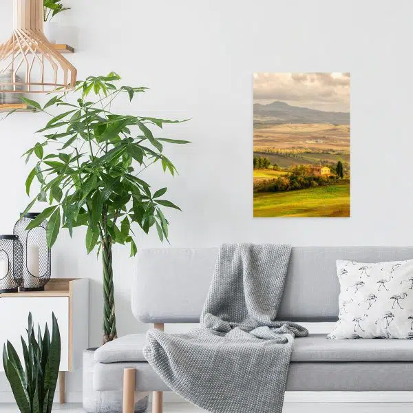 Obraz widok na toskańskie pola