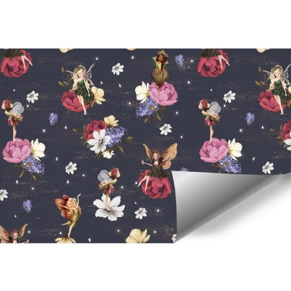 Wróżki w krainie kwiatuszków - fototapeta dla dzieci