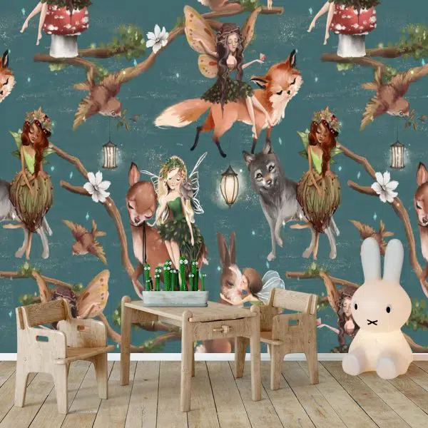 Ptaszki i Lampiony - fototapeta dla dzieci