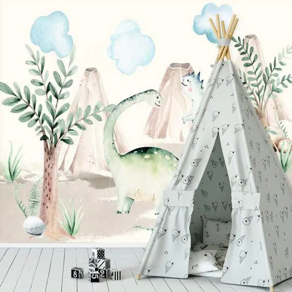 Dinozaury foto-tapeta dla dzieci