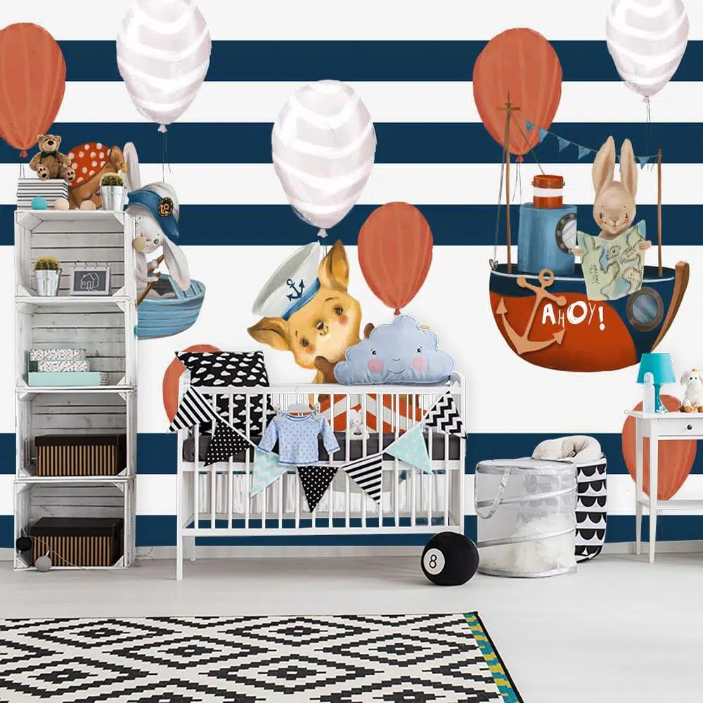 Tapeta w stylu Marine - dla dzieci