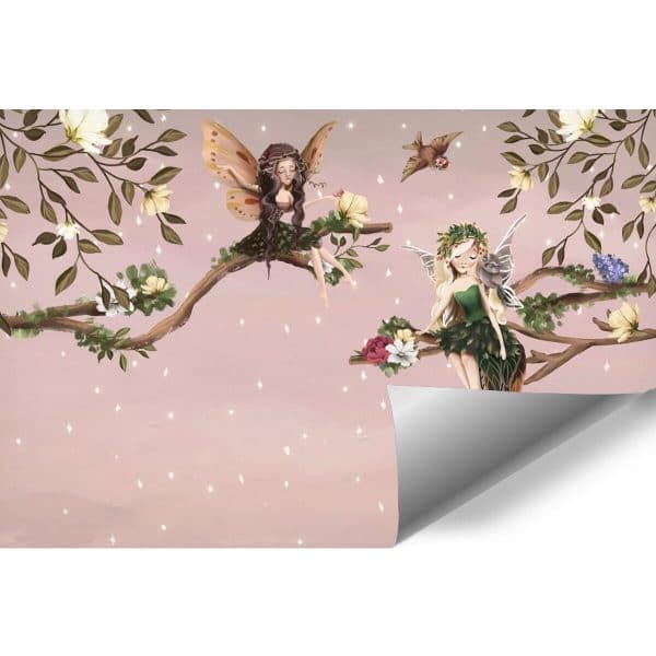 Foto-Tapeta dla dzieci elfy na gałązce