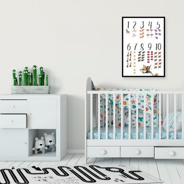 Plakat do liczenia dla dzieci