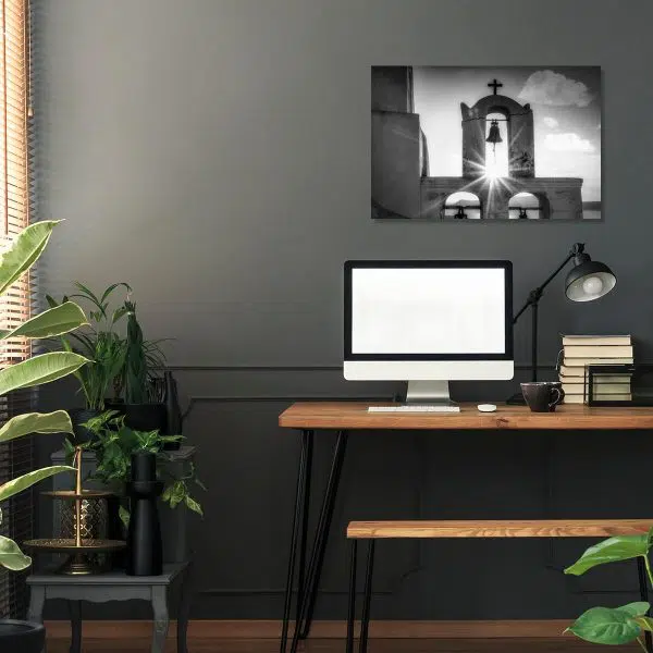 Obraz z dzwonem w Santorini do gabinetu