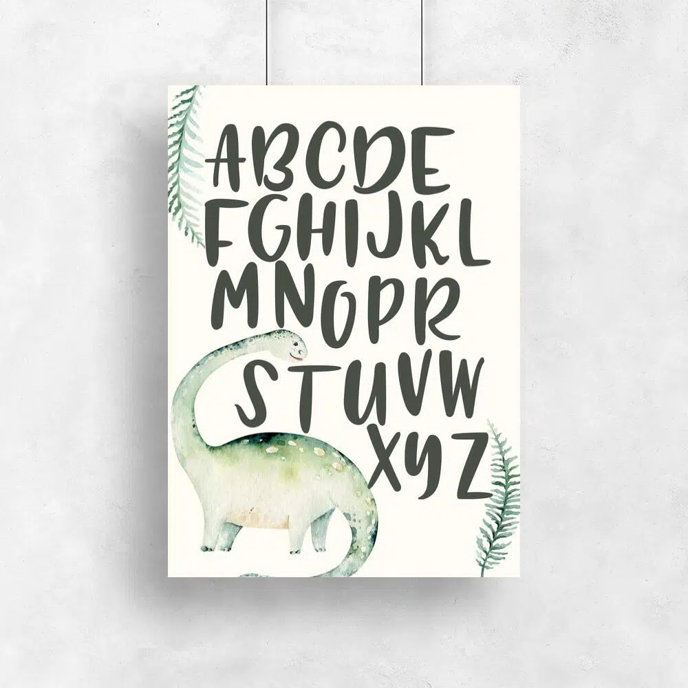 Plakat dla dzieci diplozaur