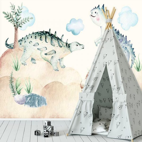 Foto-tapeta z dinozaurami dla chłopca