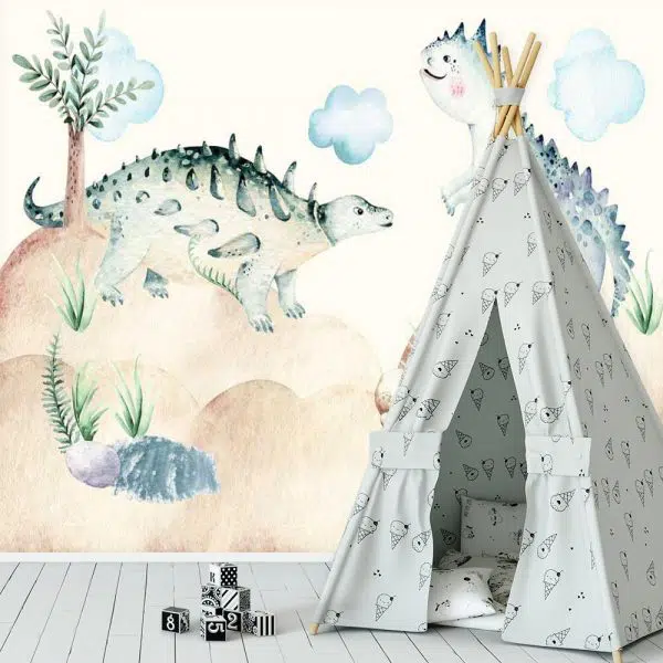 Foto-tapeta z dinozaurami dla chłopca