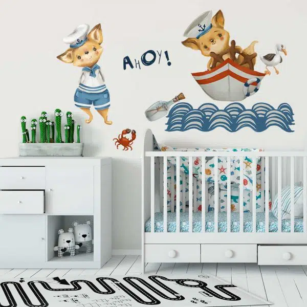 Zestaw naklejek z morskim motywem dla dzieci