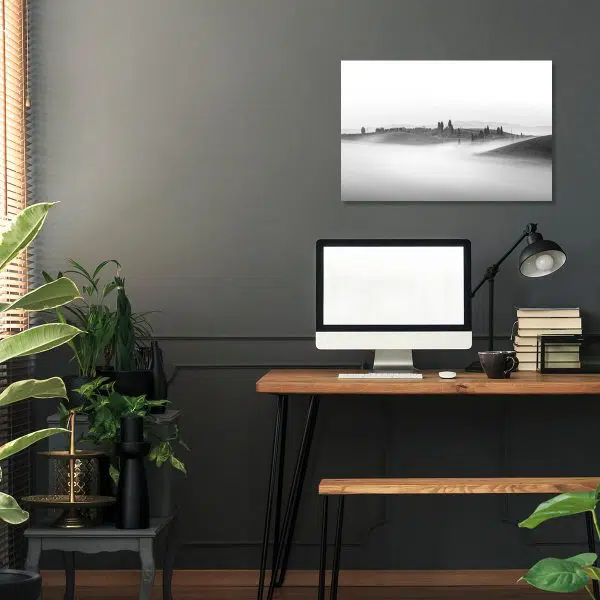 Obraz krajobraz we mgle