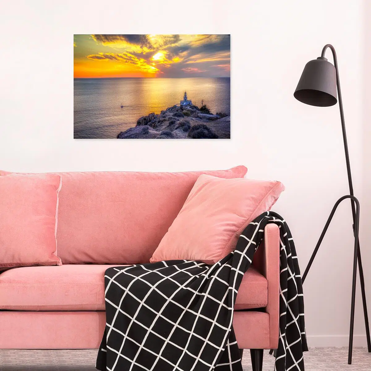 Obraz - Zachód słońca nad Morzem Egejskim do salonu