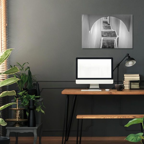 Obraz do gabinetu - Szare Santorini