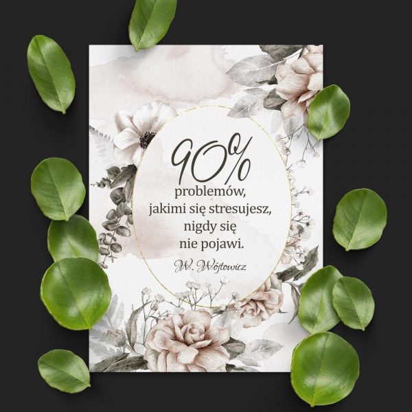 Plakat o zdrowym podejściu do życia