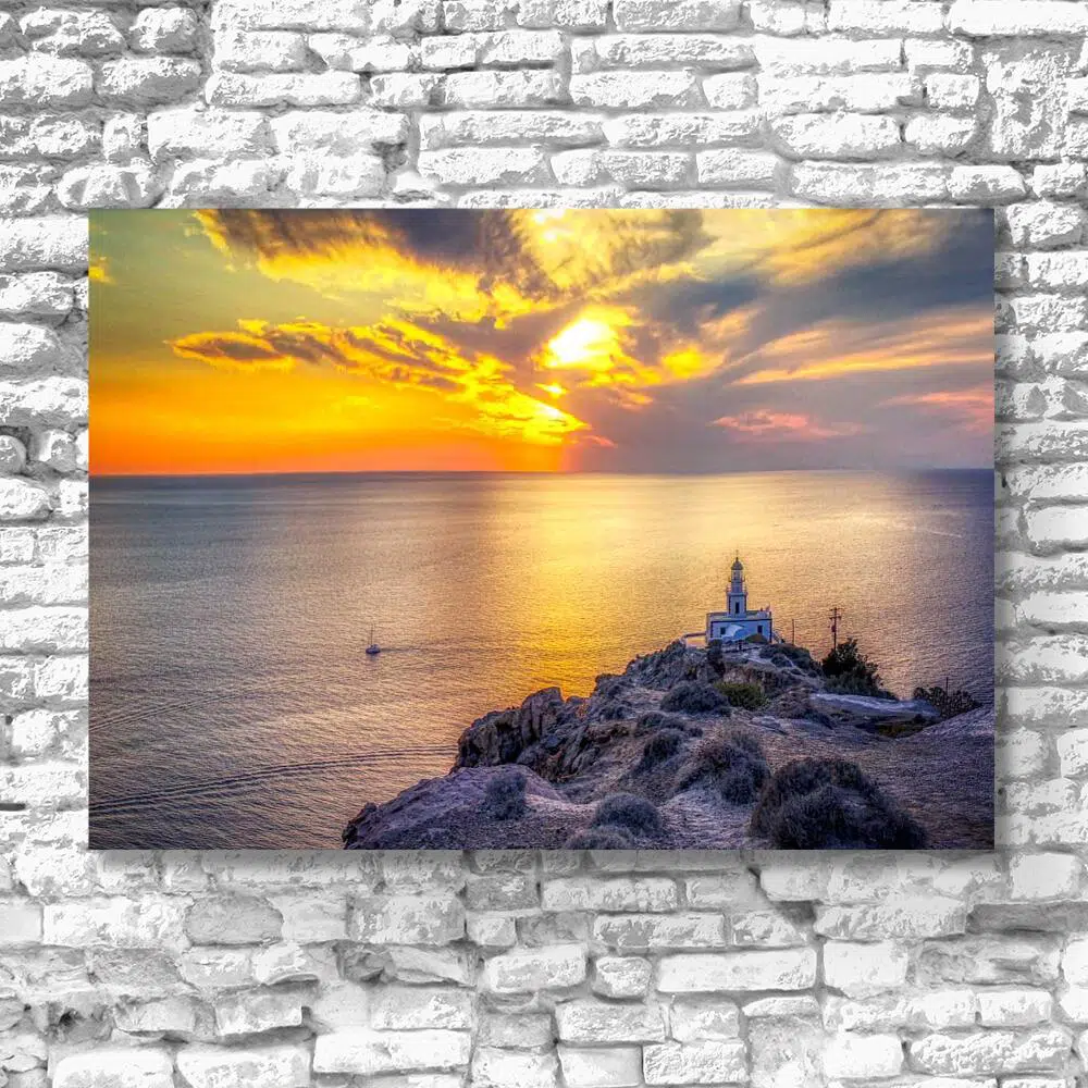 Obraz - Zachód słońca nad Morzem Egejskim do biura