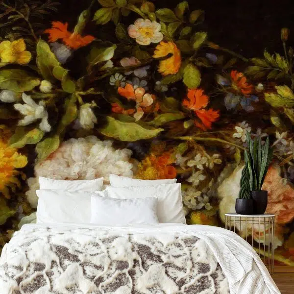 Foto-tapeta z kwiatami do ozdoby salonu