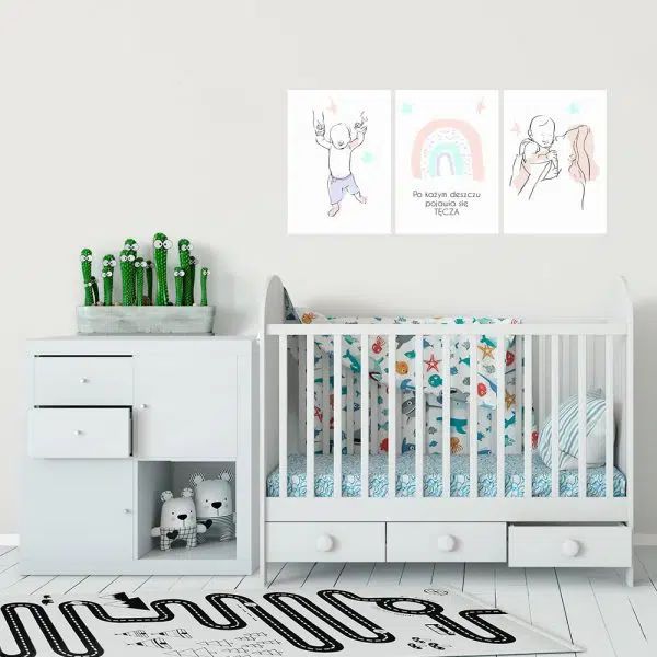 Tryptyk mama z dzieckiem