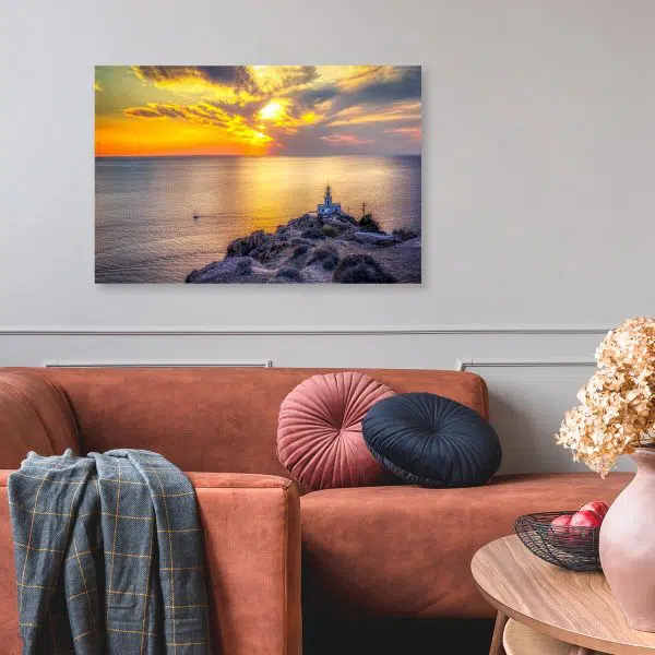 Obraz - Zachód słońca nad Morzem Egejskim do pokoju