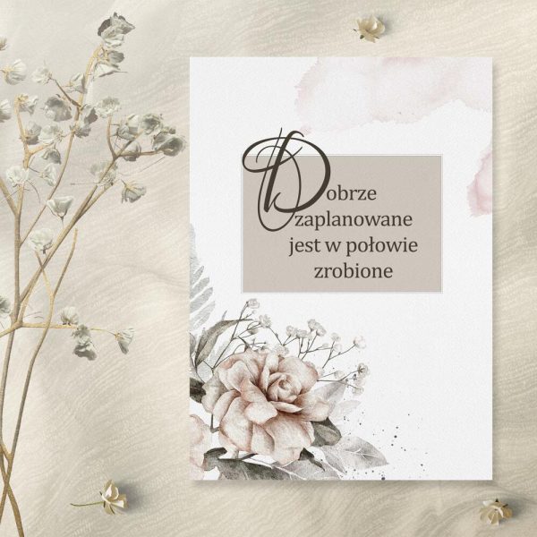 Plakat z motywem sentencji