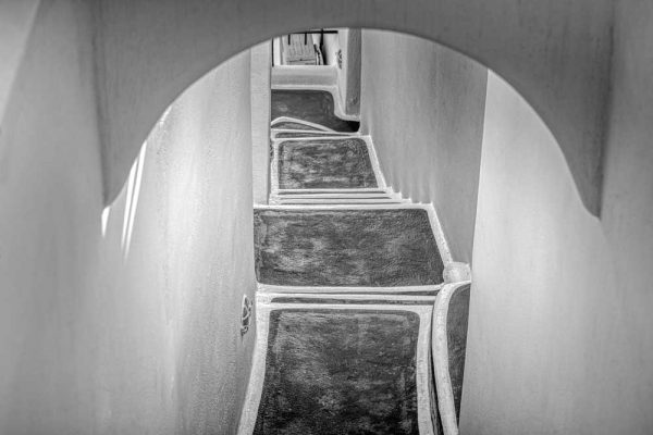 Obraz do salonu - Szare Santorini