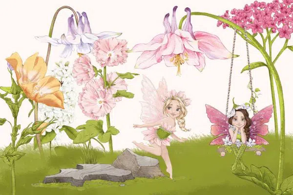 Foto-tapeta duszki kwiatowe dopokoju dziewczynki