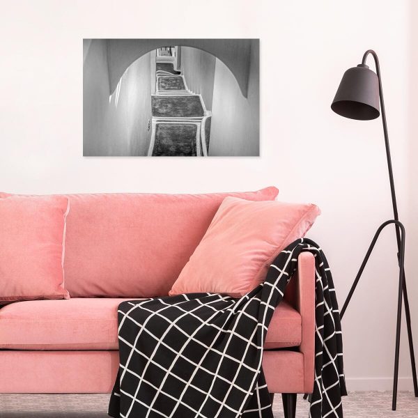 Obraz do sypialni - Szare Santorini