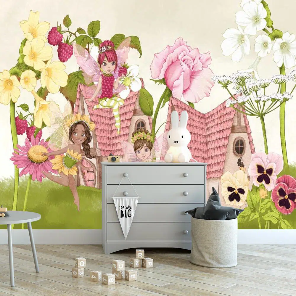 Foto-tapeta kwiatowe wróżki