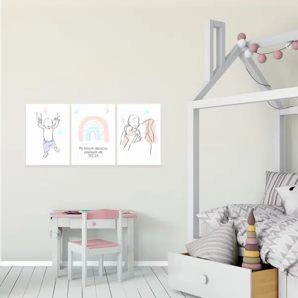 Tryptyk mama z dzieckiem