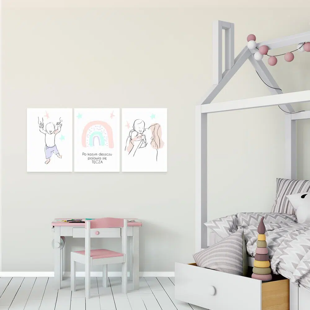 Tryptyk mama z dzieckiem