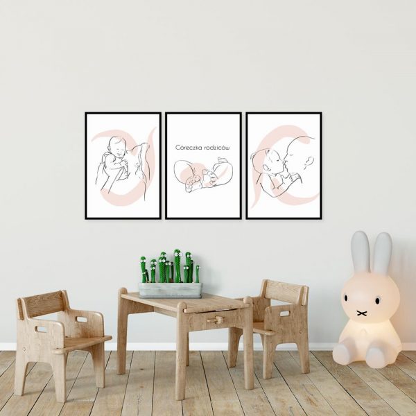 plakat tryptyk z bobaskiem