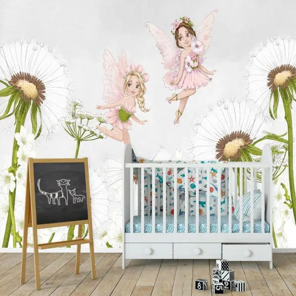 Tapeta rusałki i dmuchawce