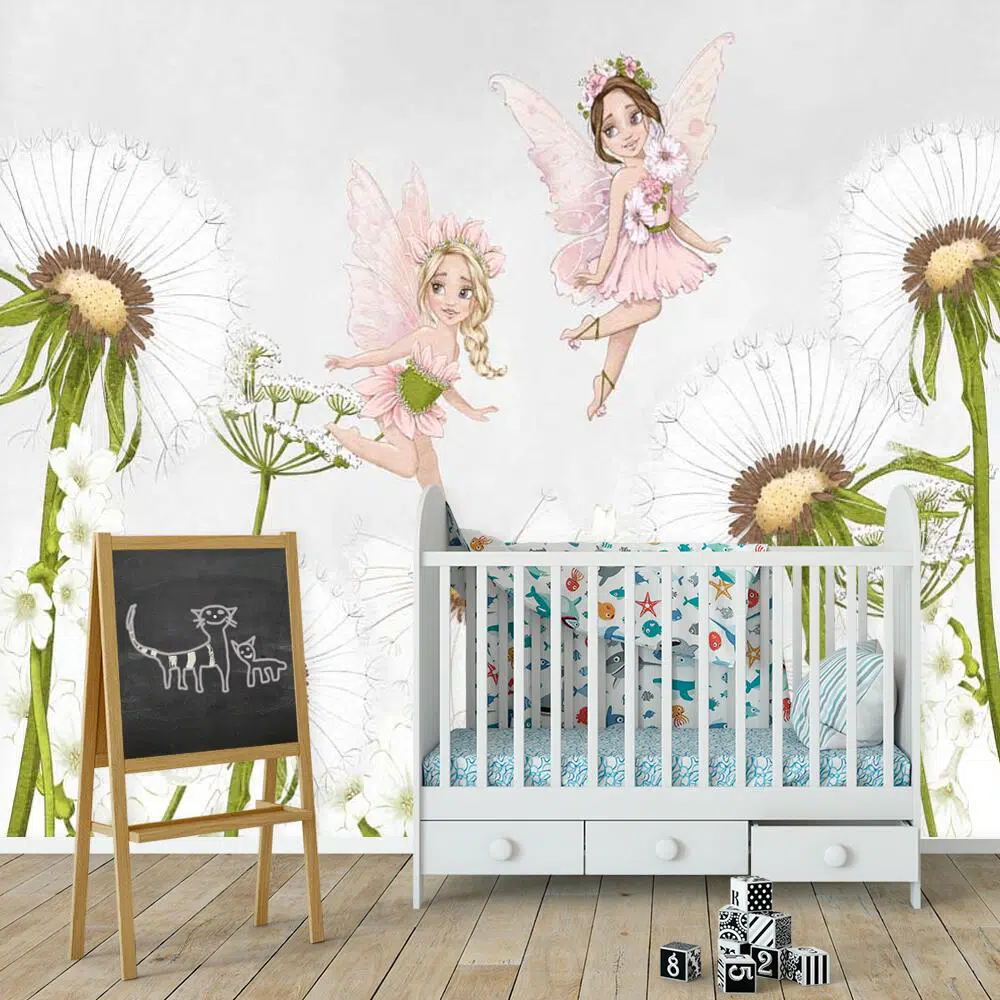 Tapeta rusałki i dmuchawce