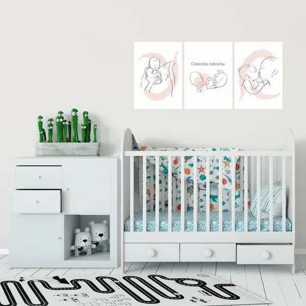 plakat tryptyk z bobaskiem