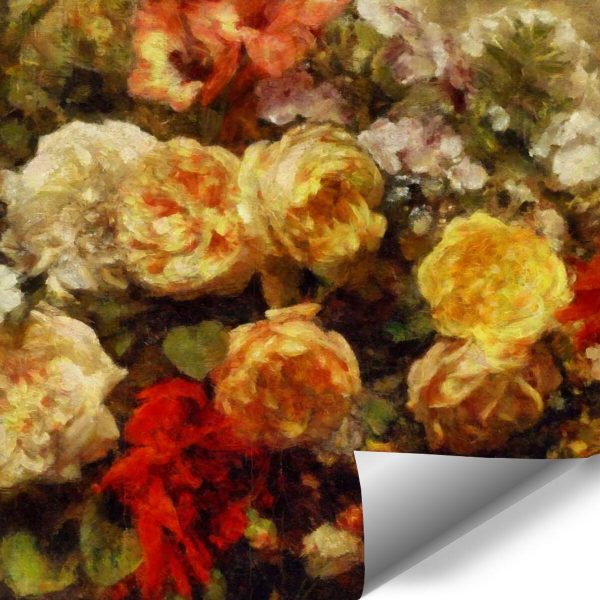 Foto-tapeta różane motywy do salonu