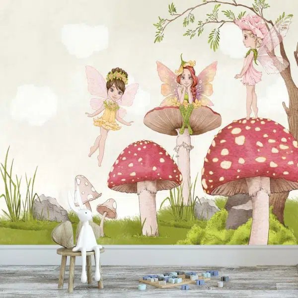 Fototapeta muchomorki i czarodziejki