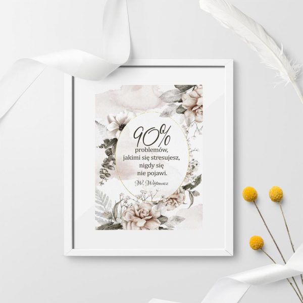 Plakat z cytatem Witolda Wójtowicza