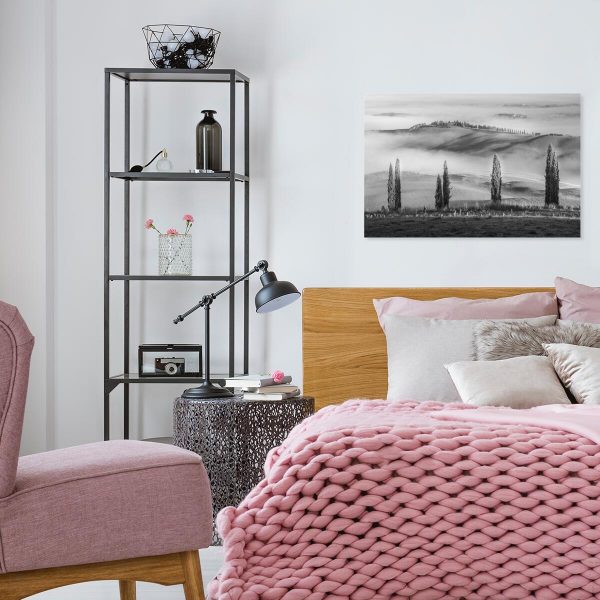 Obraz z zamglonym pejzażem