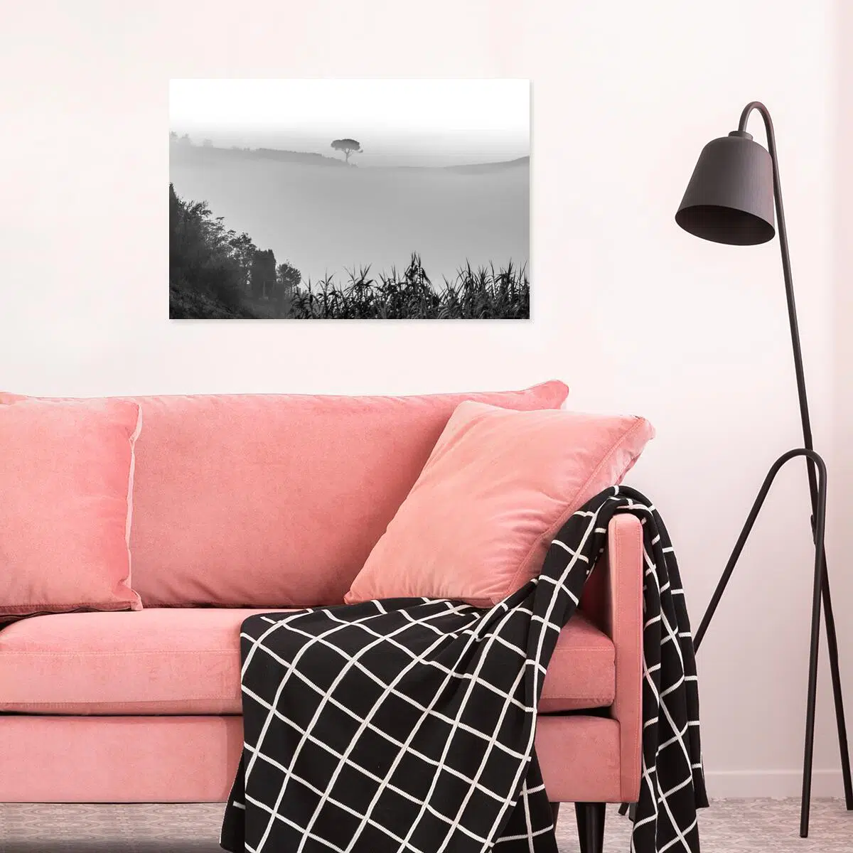 Obraz drzewo we mgle